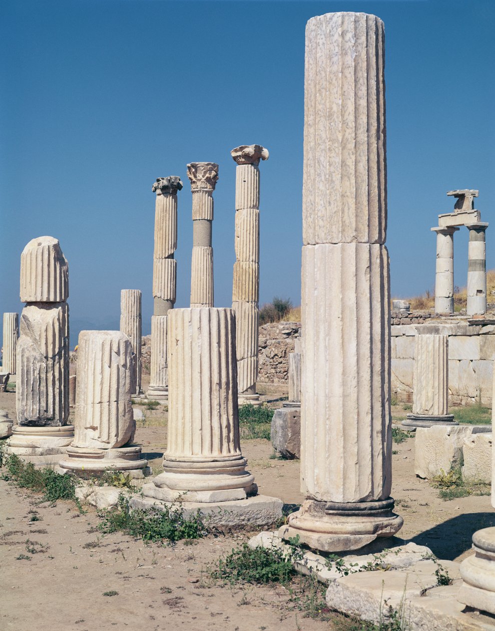 Detail of the columns on the Upper Market Agora by Roman