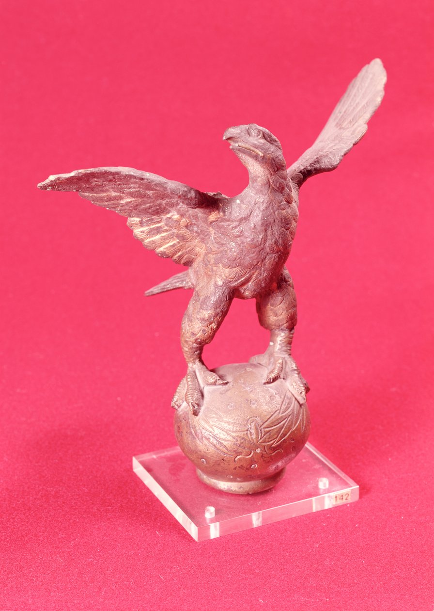 Eagle with spread wings on a ball by Roman