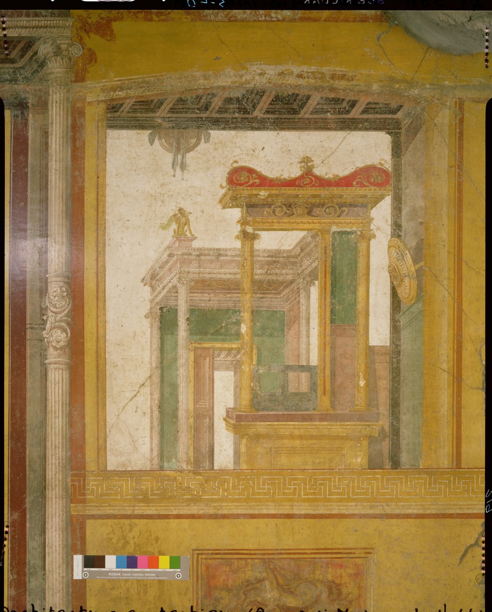 Fantastical architecture, from the Casa dei Vettii c.50-79 AD by Roman