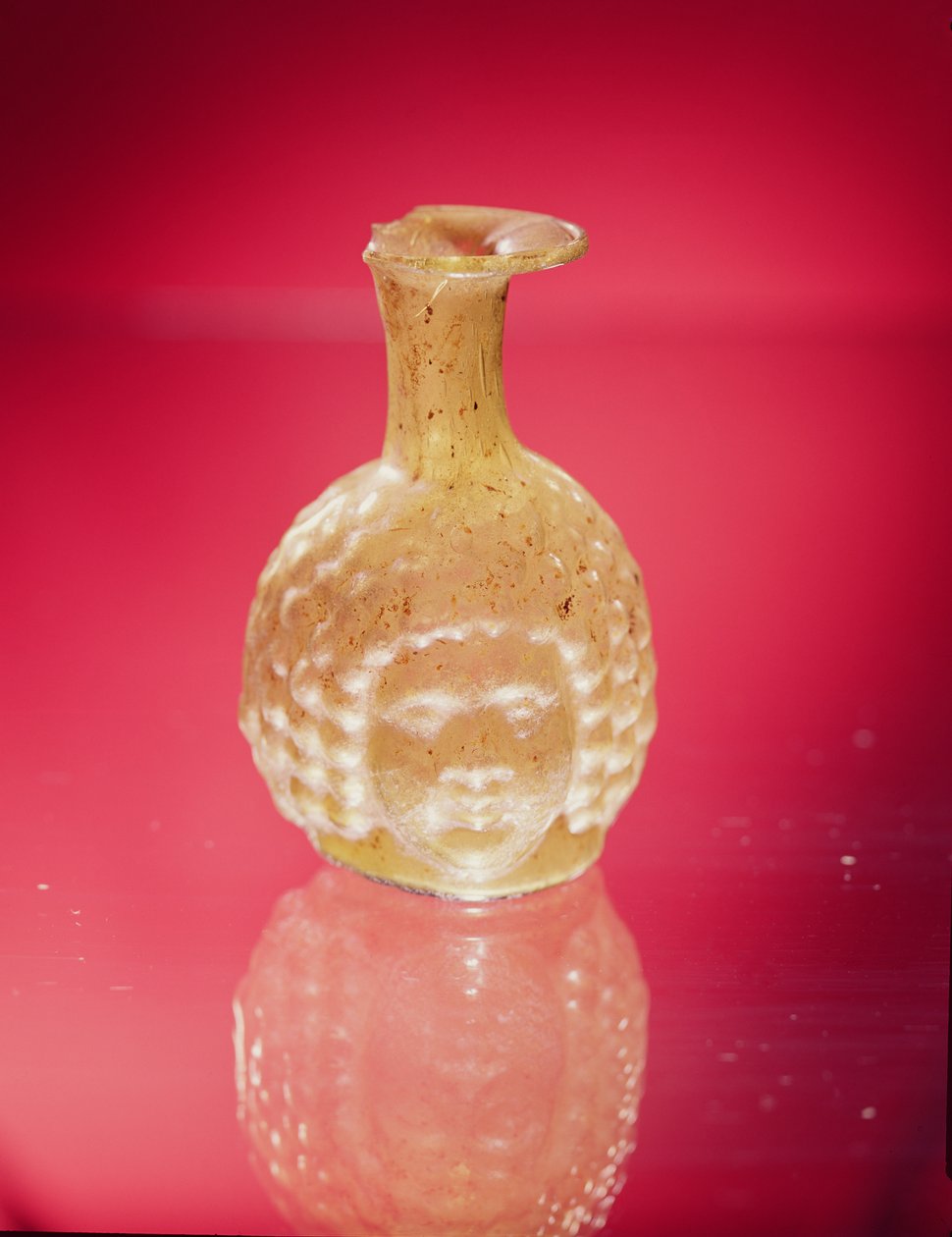 Janus head flask, 3rd century AD by Roman