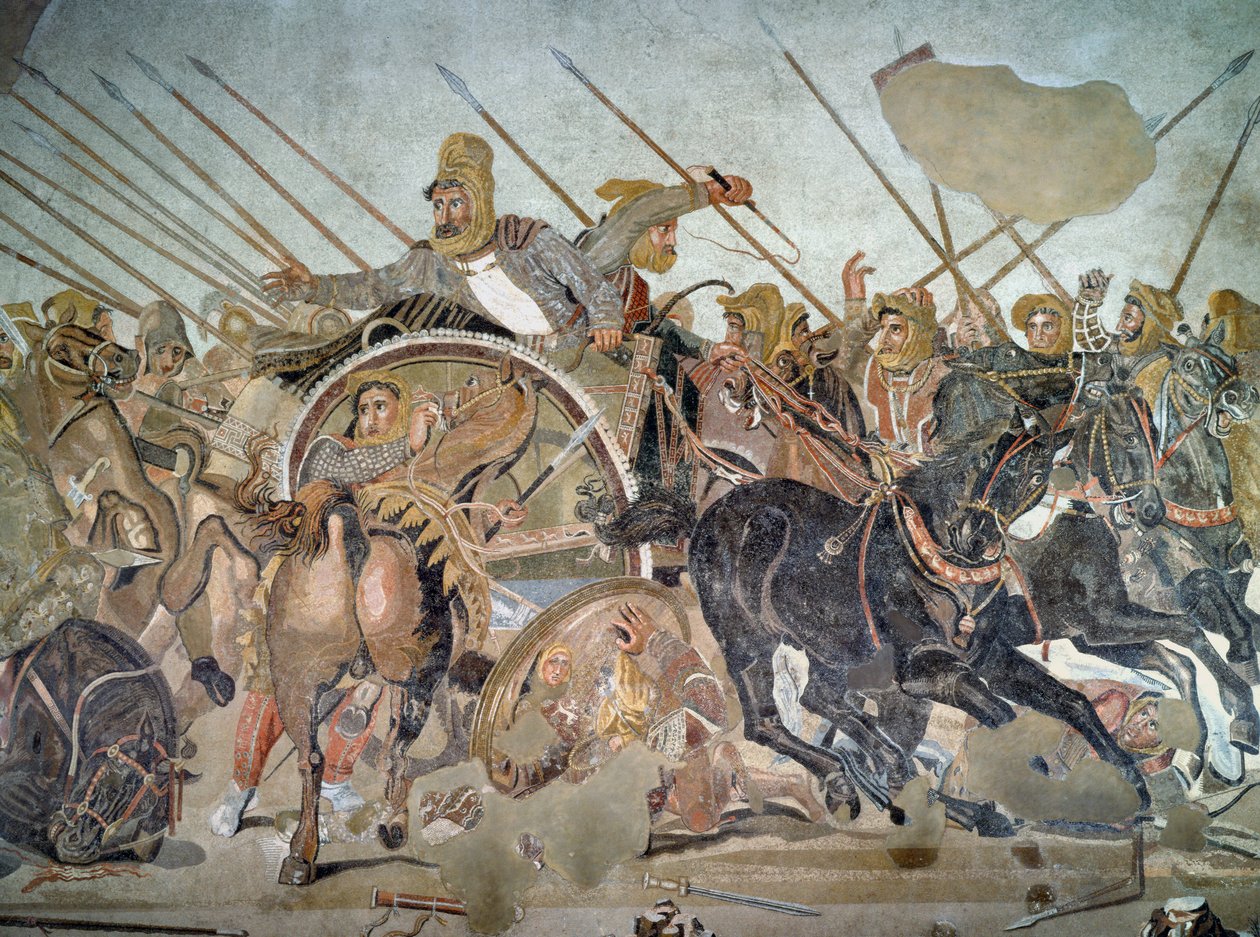 The Alexander Mosaic (detail) by Roman