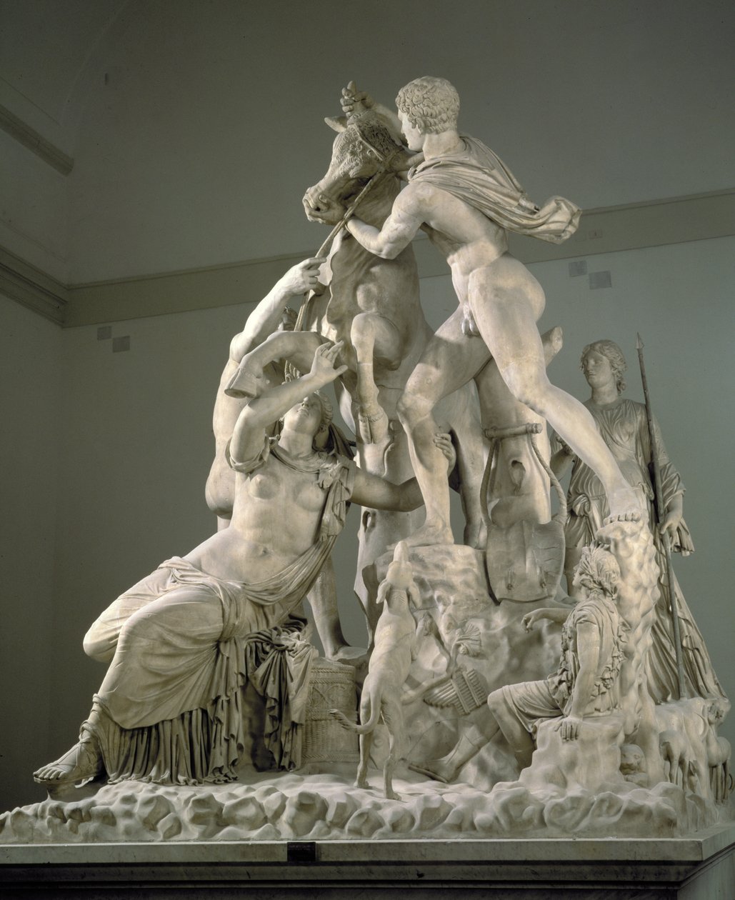 The Farnese Bull, Roman Copy of a Greek Original by Apollonios of Tralles by Roman
