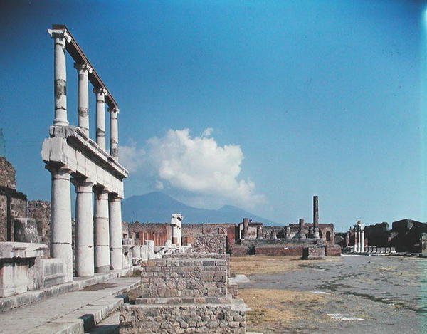 The portico of the Forum and the Temple of Jupiter by Roman