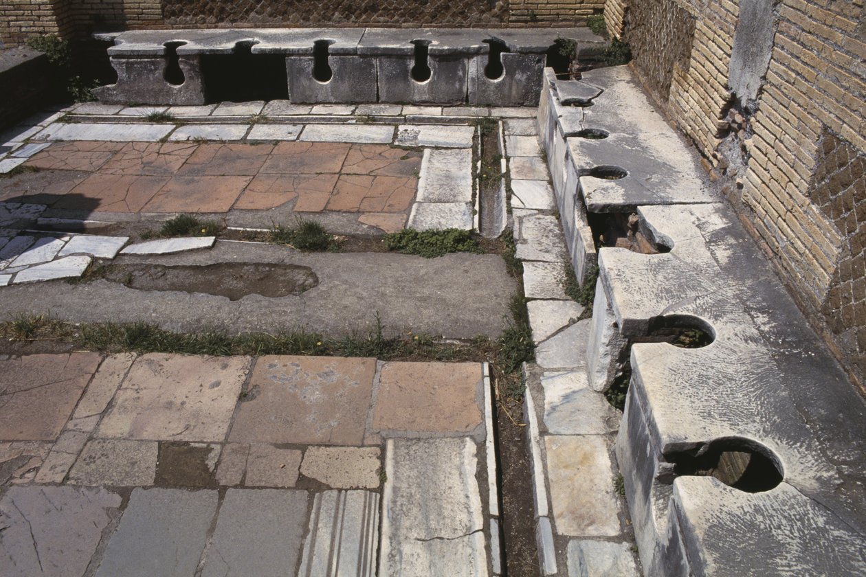 View of a Communal Lavatory by Roman