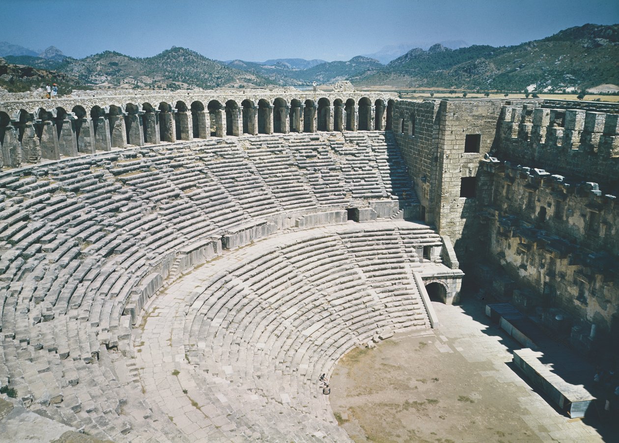 View of the amphitheatre by Roman