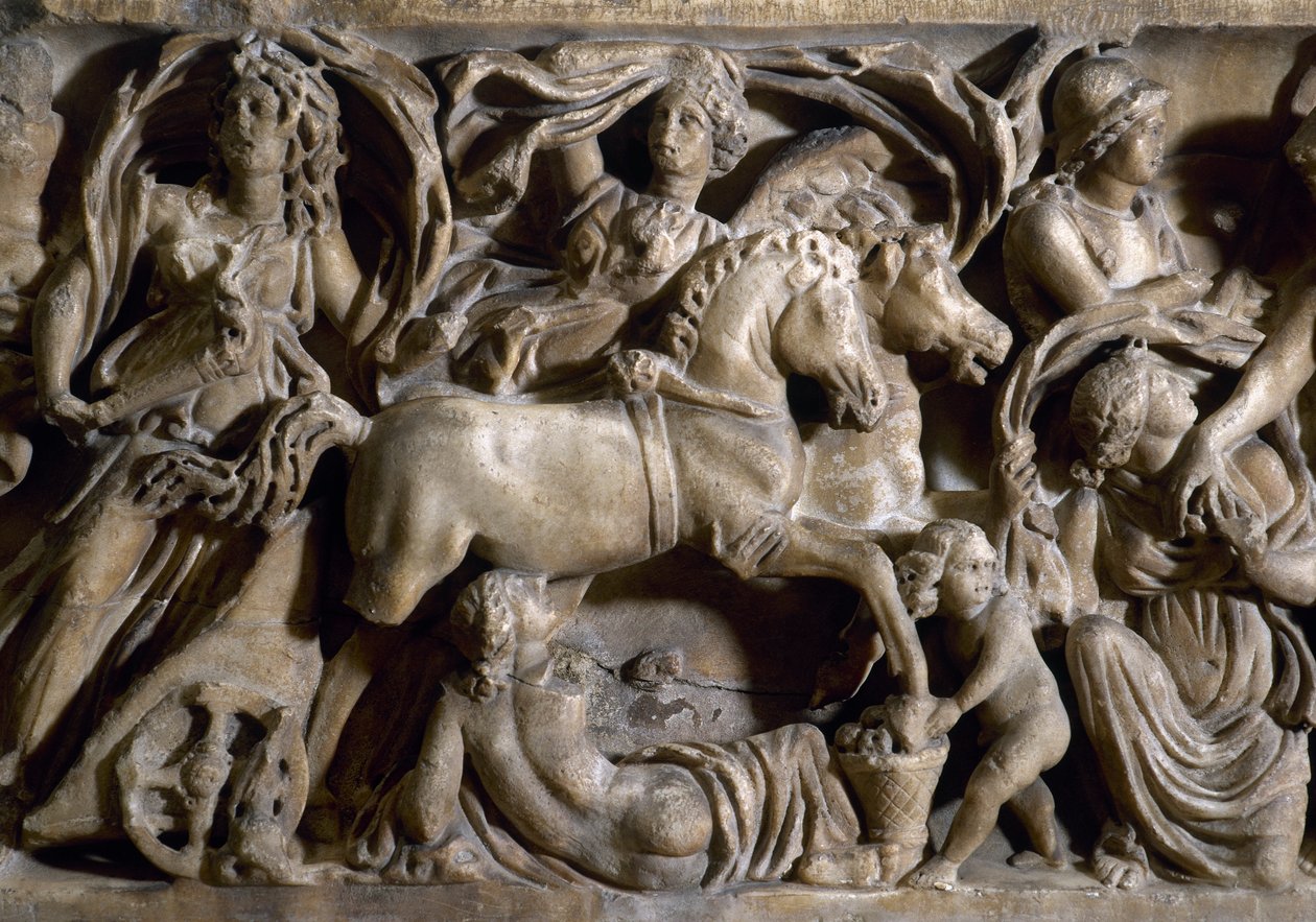 Rapture of Proserpina (detail) by Roman