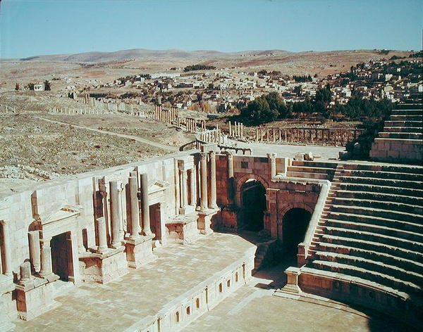 View of the South Theatre, built c.90 AD by Roman