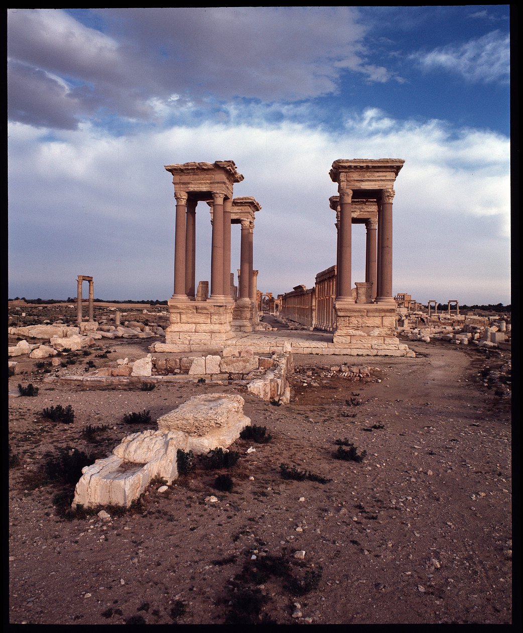 View of the Tetrapylon by Roman