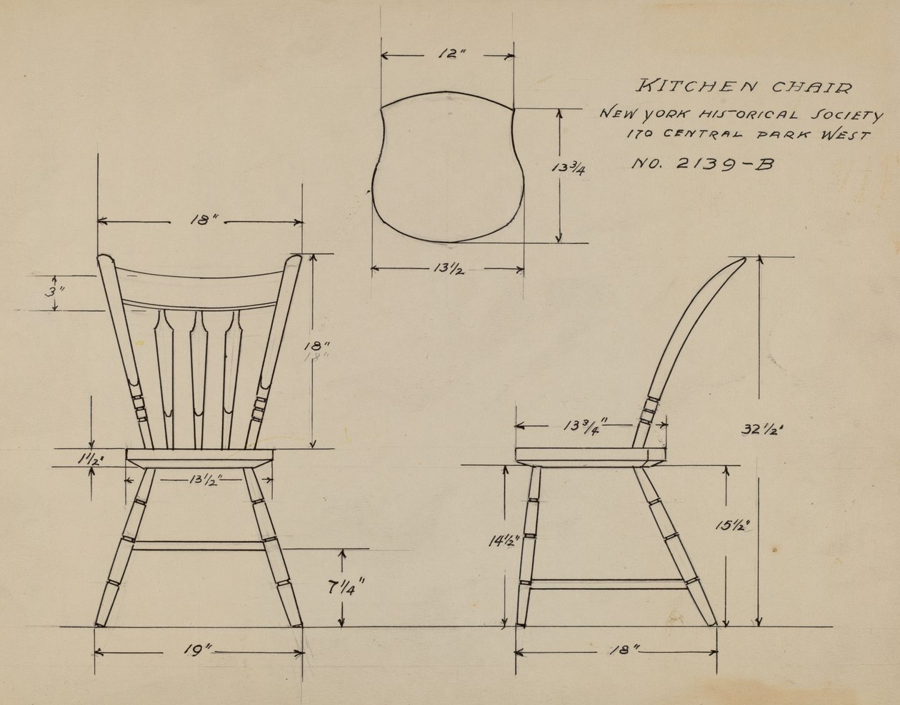 Kitchen Chair by Rosa Burger