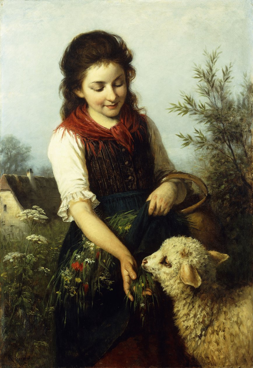 Feeding the Lamb by Rudolf Epp