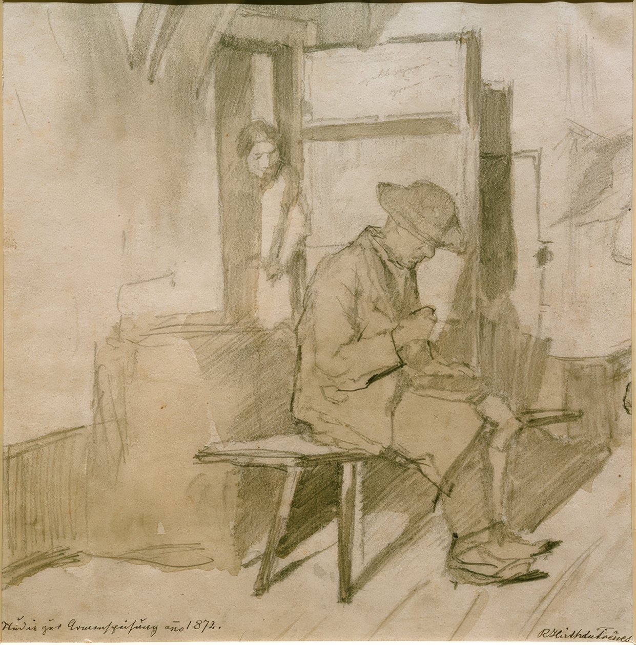 Study for Feeding the Poor by Rudolf Hirth du Frenes