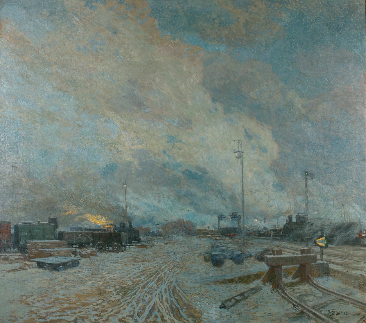 Freight Station by Rudolf Quittner