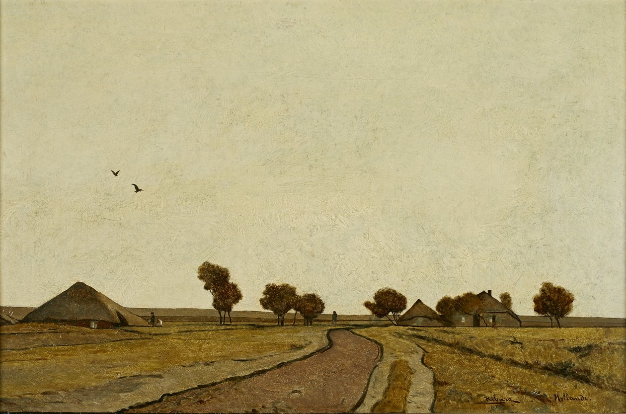 Dutch Landscape with Homesteads by Rudolf Ribarz