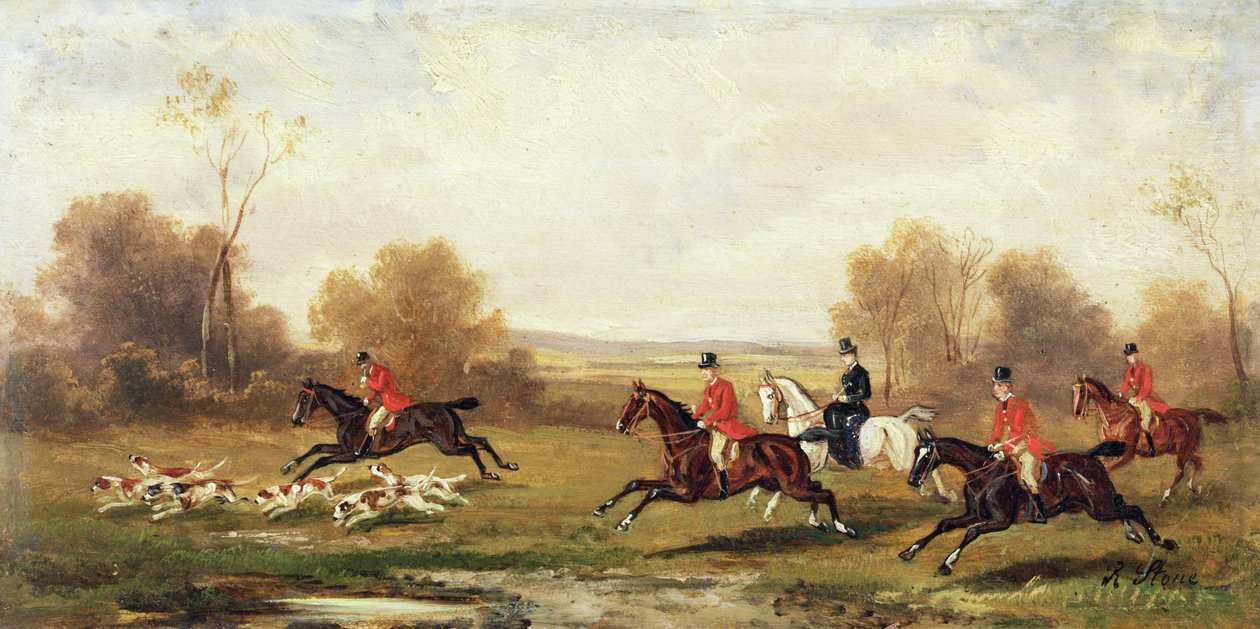 Hunting Scene by Rudolph Stone