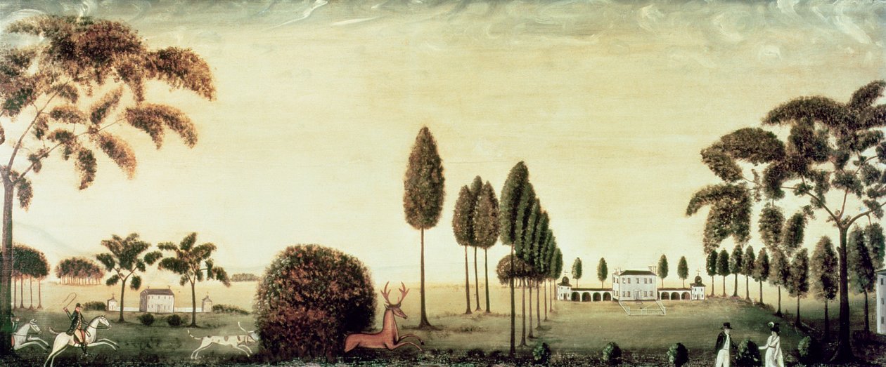 Hunting Scene by Rufus Porter