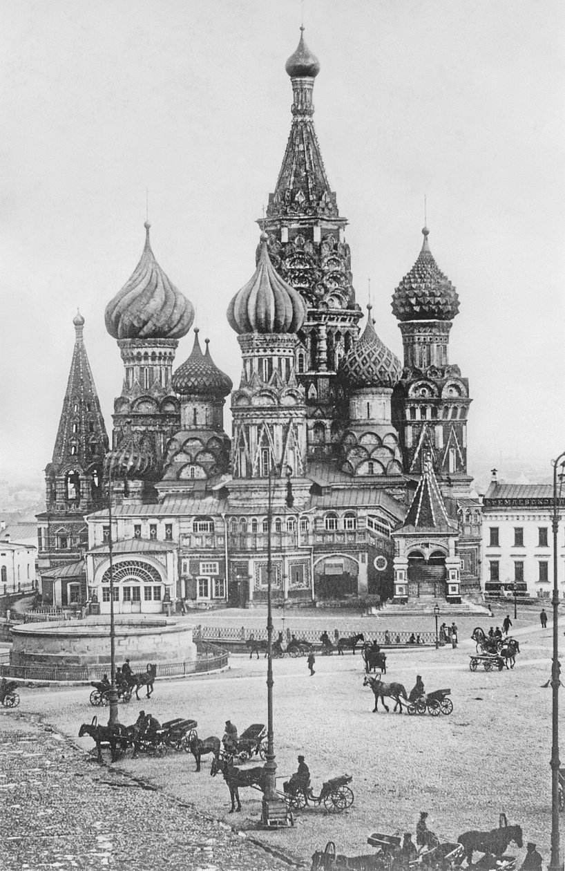 The Cathedral of St. Basil the Blessed on the Red Square in Moscow by Russian Photographer