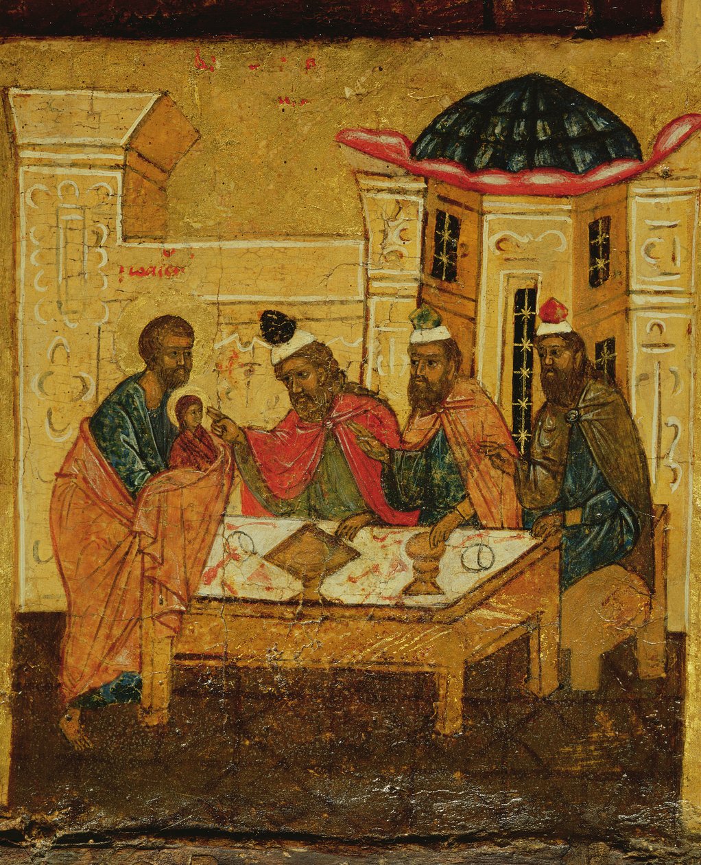 Icon Depicting the Adoration of the Magi, c.1550 by Russian School