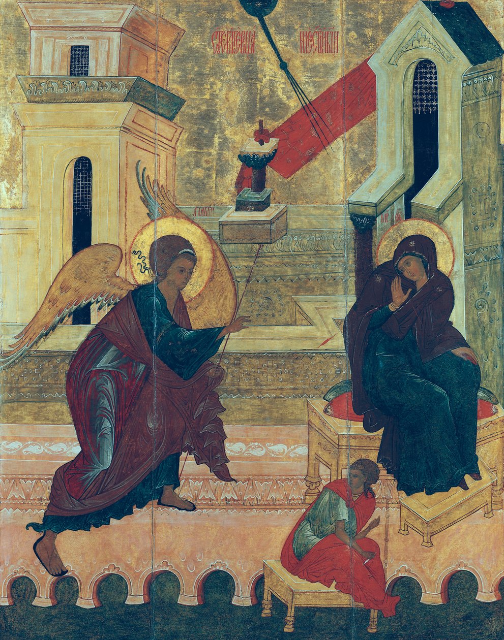 Icon Depicting the Annunciation by Russian School