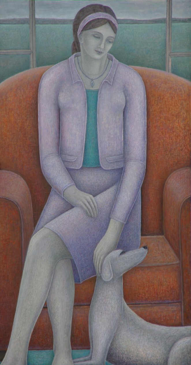 Indulgent Mistress (Woman and Dog) by Ruth Addinall