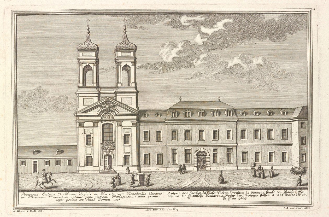 The Spanish Hospital and the Church of Santa Maria de Mercede by Salomon Kleiner