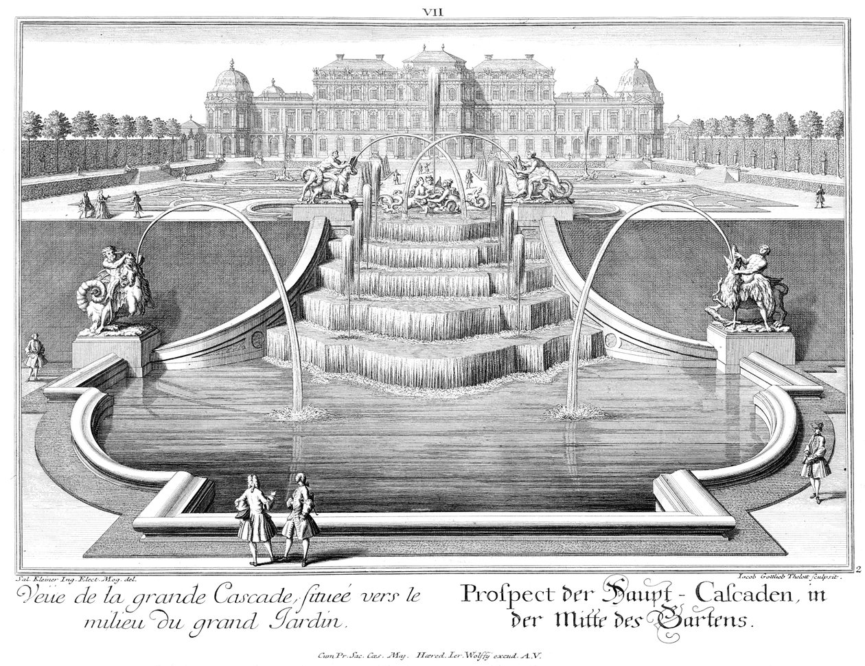 View of the Main Cascade by Salomon Kleiner