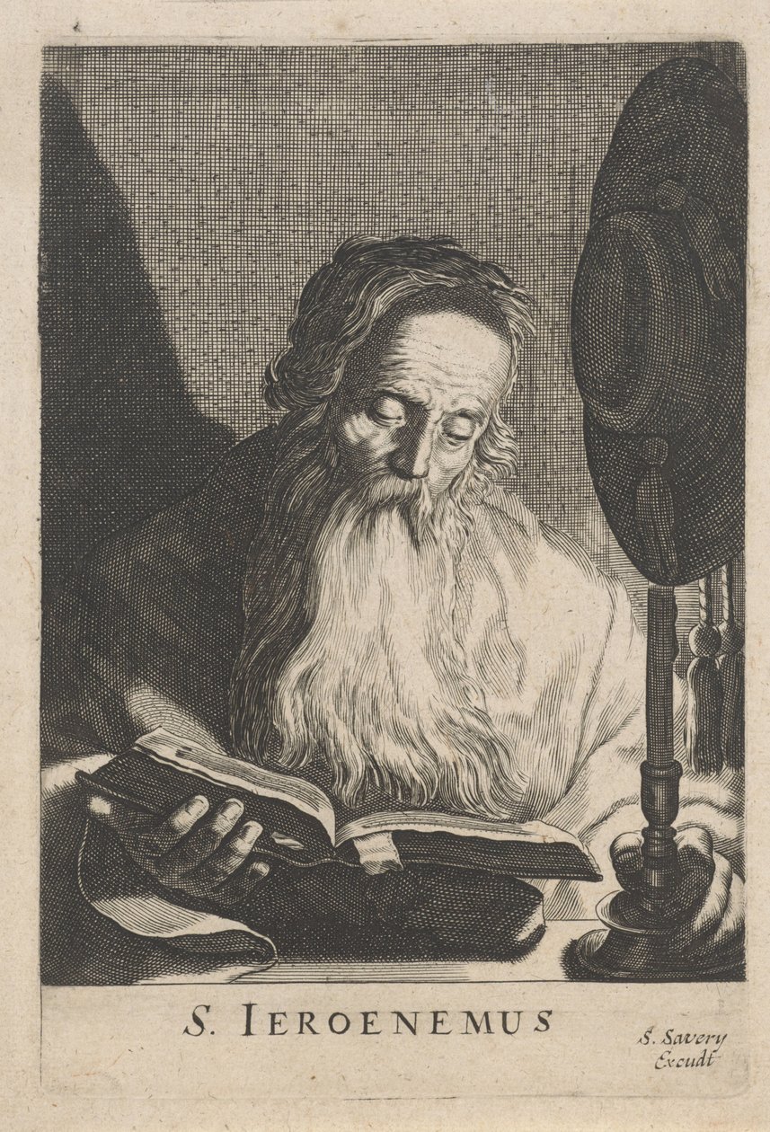 Saint Jerome Reading by Candlelight by Salomon Savery (attributed to)