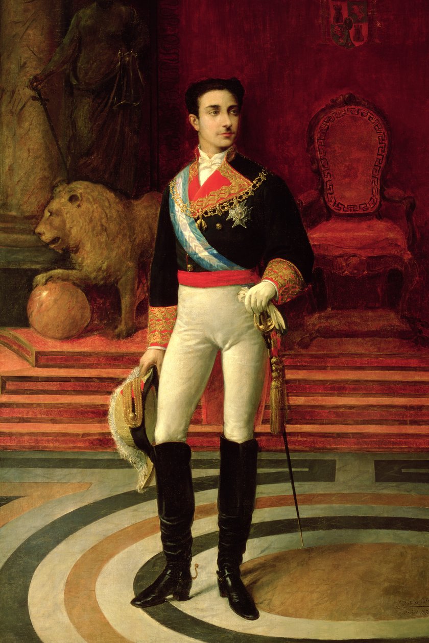 Portrait of Alfonso XII (1857-85) 1876 by Salvador Martinez Cubells