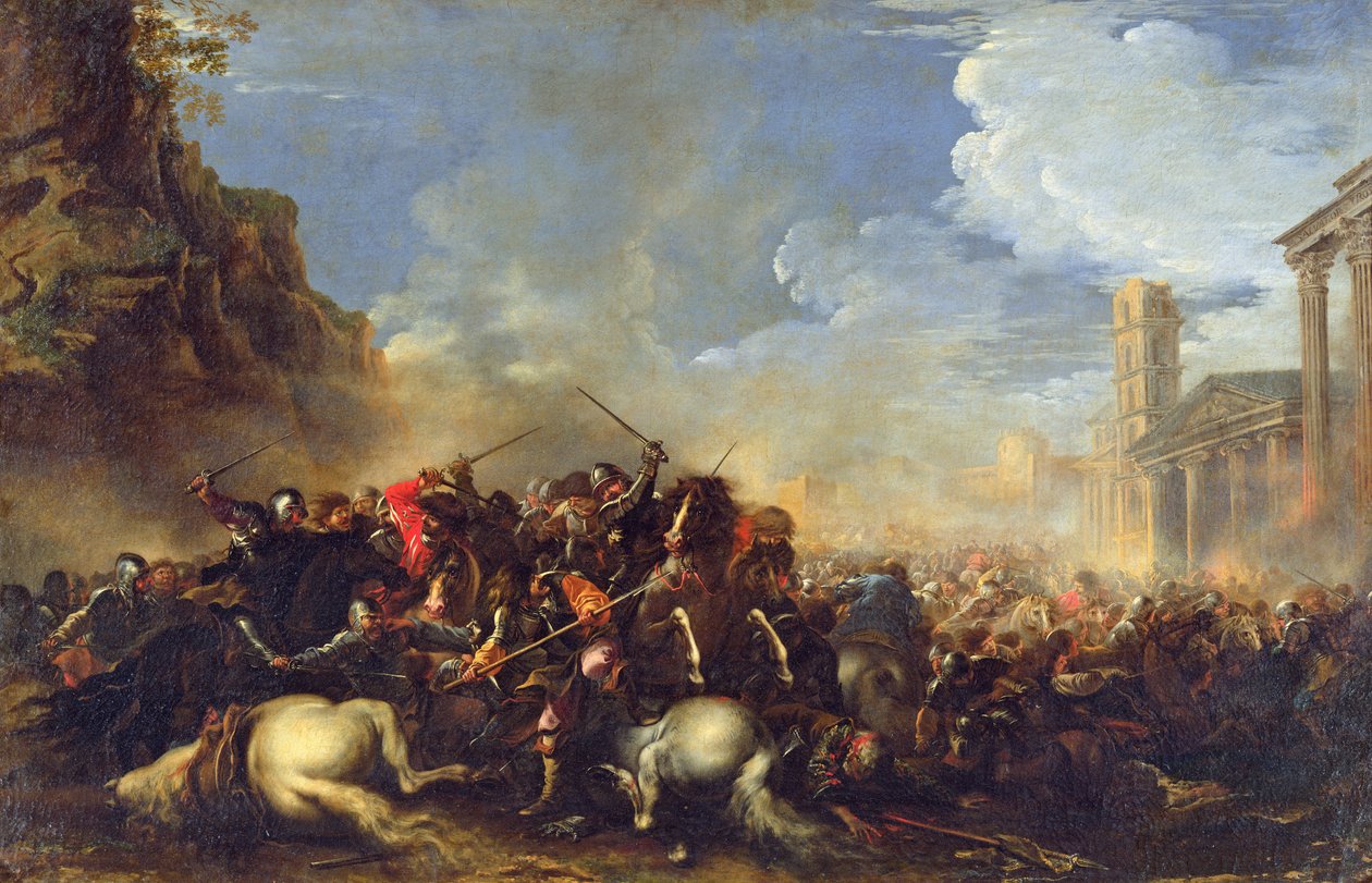 Battle Scene, c.1641-42 by Salvator Rosa