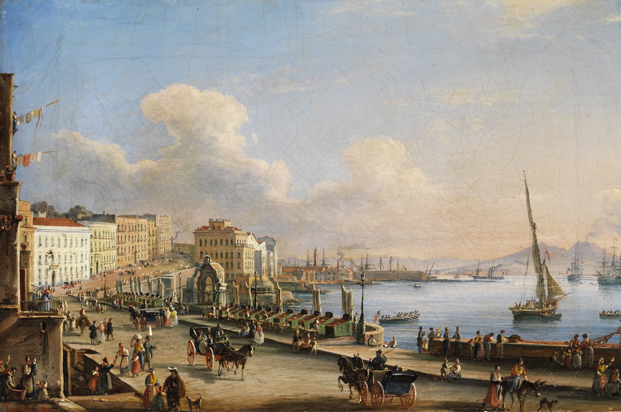 Naples from Santa Lucia by Salvatore Candido