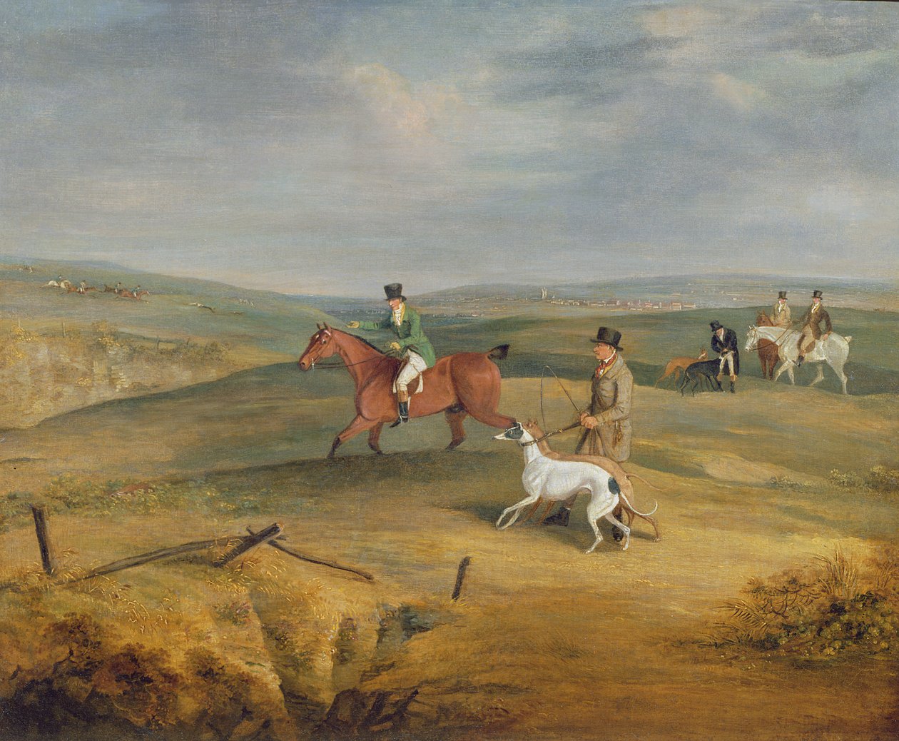 Coursing: finding a hare by Samuel Henry Alken