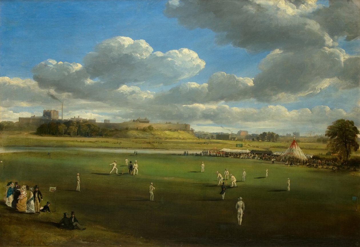 Cricket Match at Edenside, Carlisle by Samuel Bough