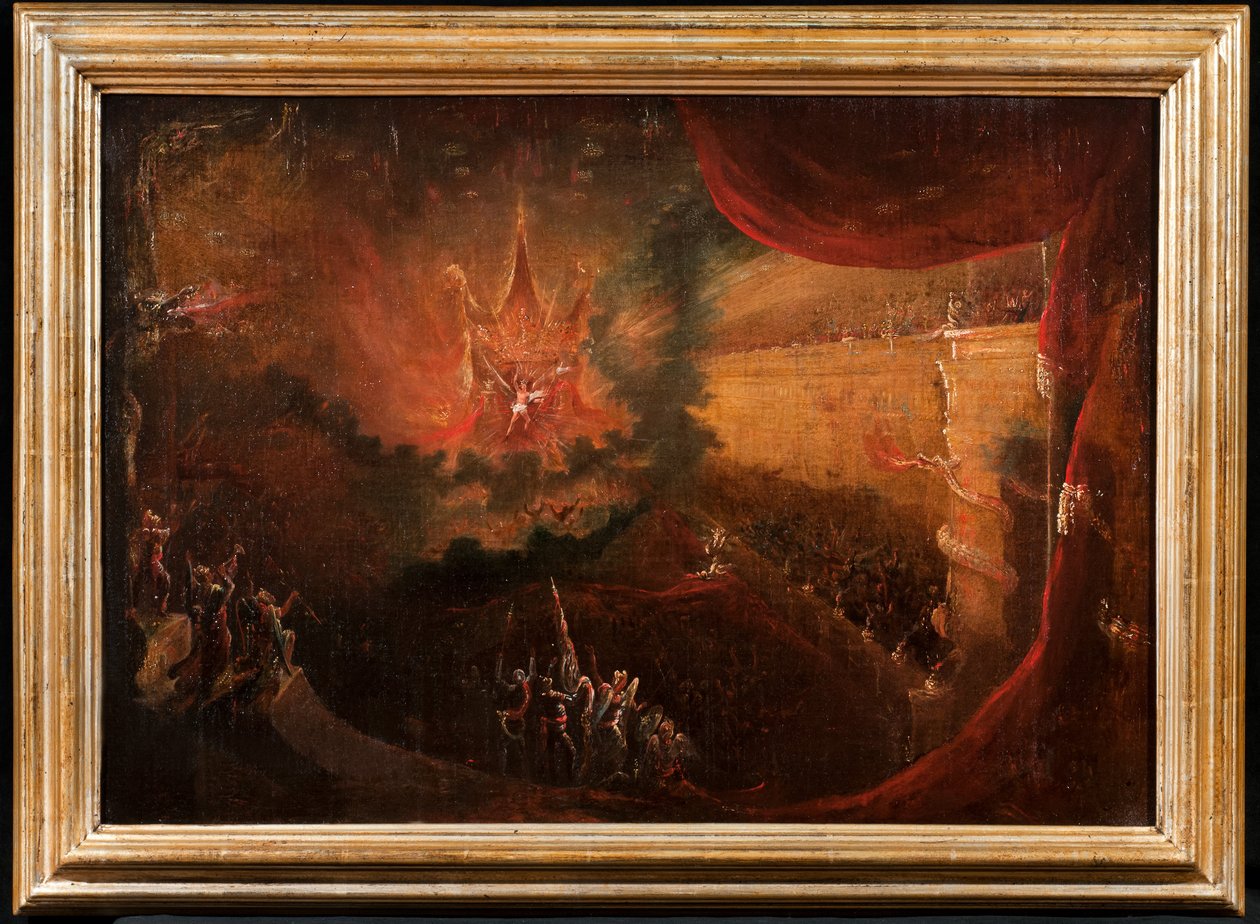 Satan Enthroned in Hell by Samuel Colman