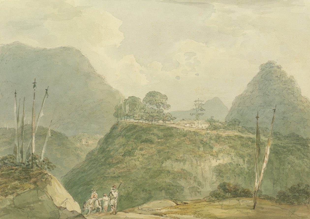 Mountainous Landscape with River by Samuel Davis