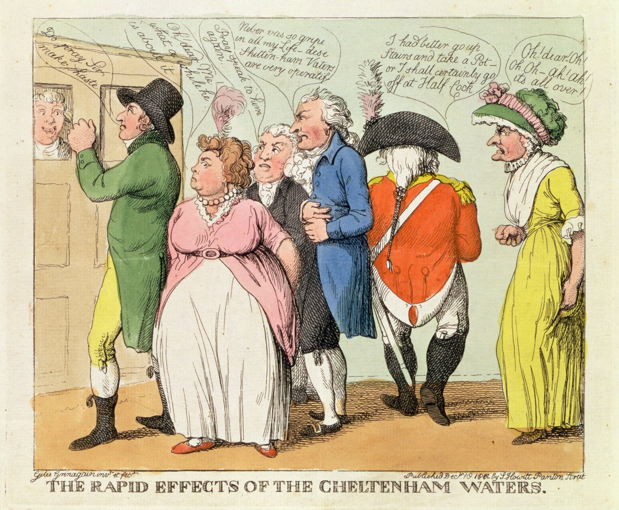 The Rapid Effects of the Cheltenham Waters by Samuel Howitt