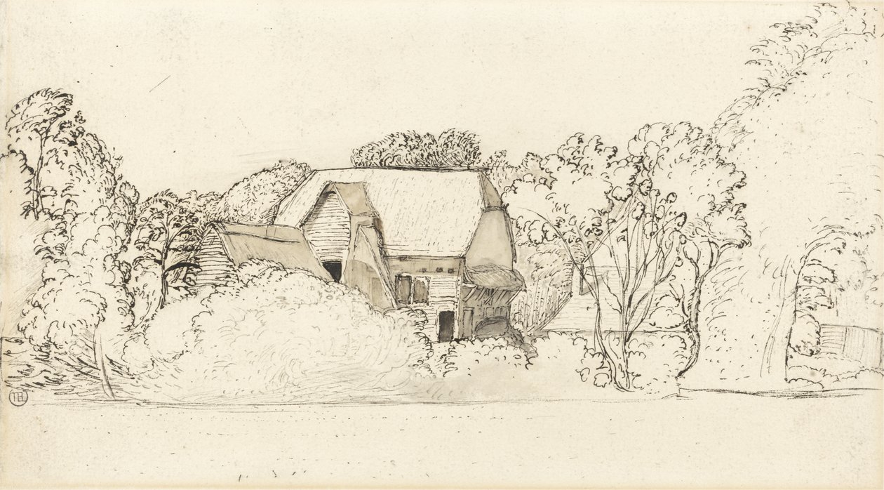 An Ancient Barn at Shoreham by Samuel Palmer