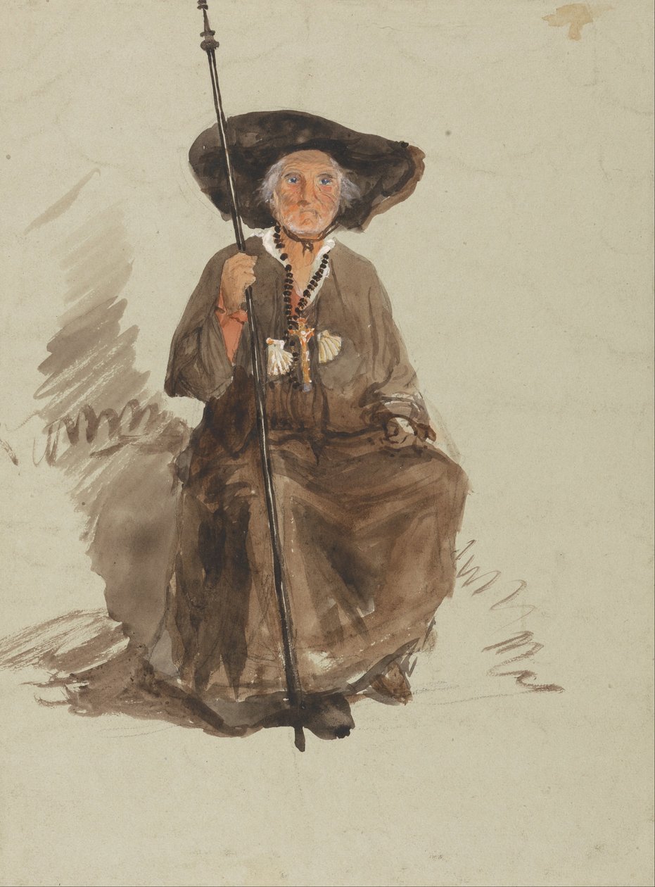 Study of a Pilgrim by Samuel Palmer
