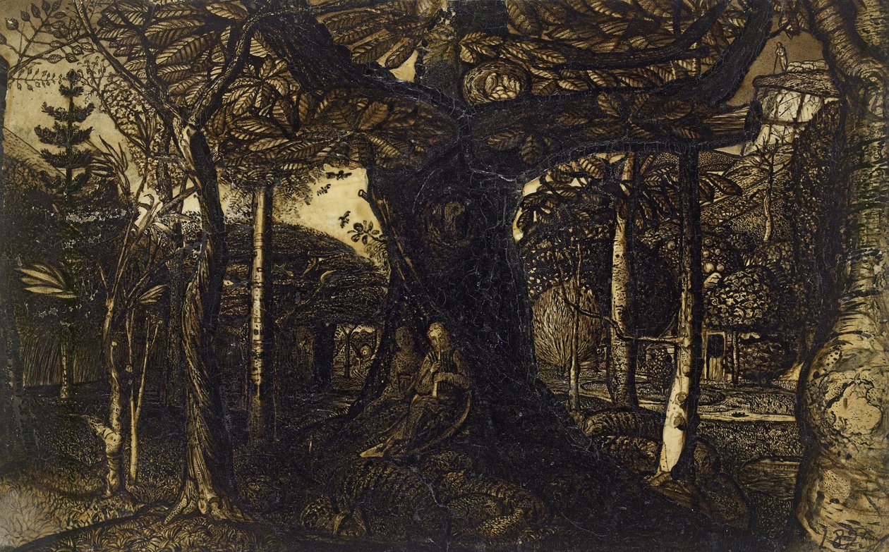 The Skirts of a Wood by Samuel Palmer