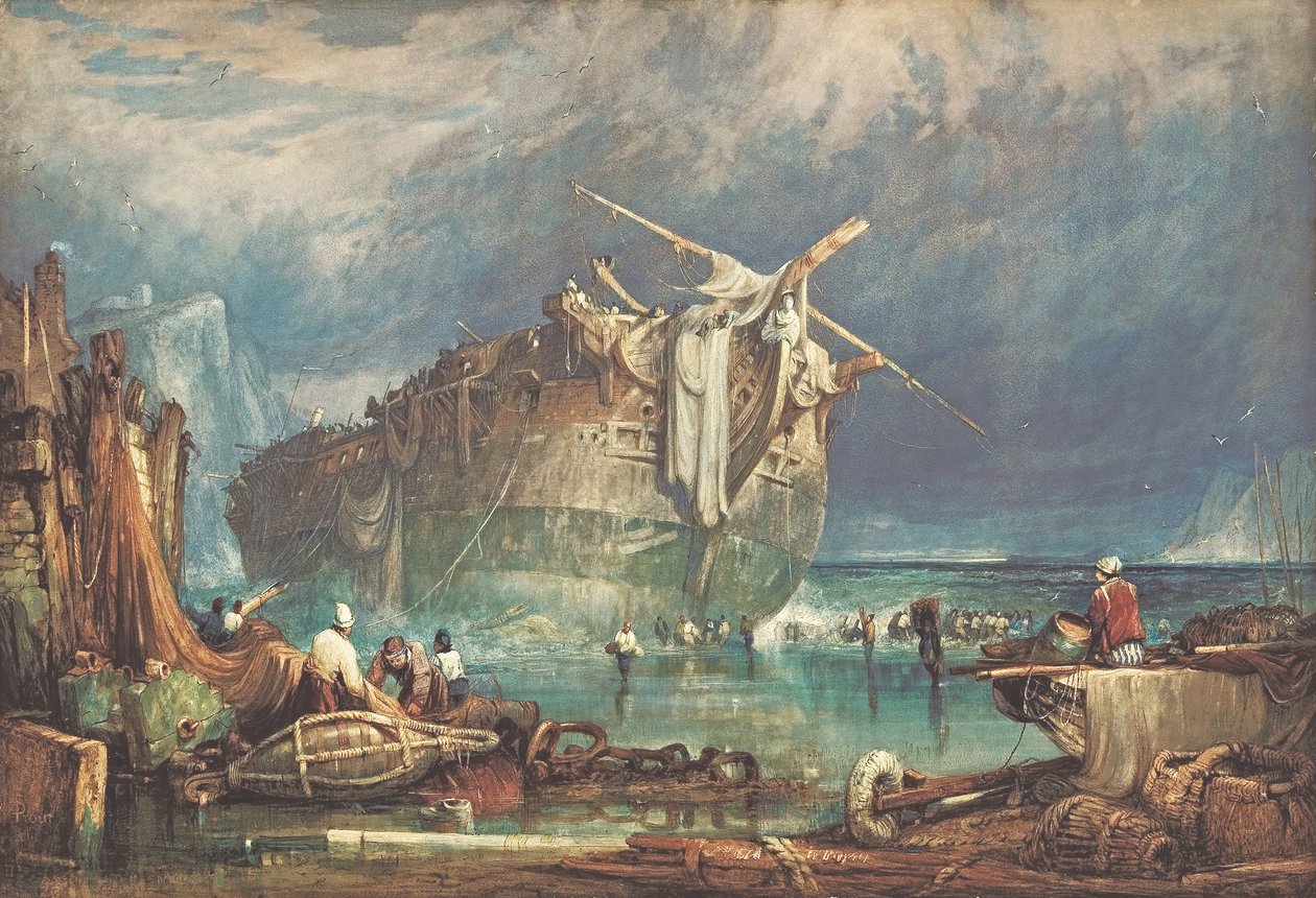 Salvaging from the Wreck by Samuel Prout