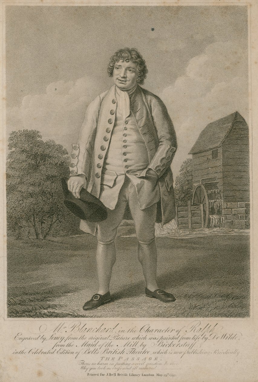 Mr Blanchard in the Character of Ralph by Samuel de Wilde