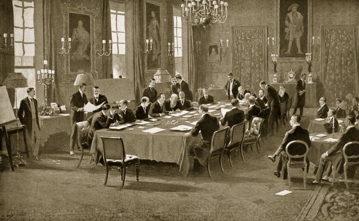 Signing the Treaty of London by Samuel Begg