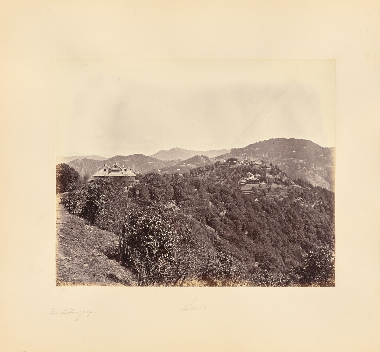 Simla; From Boileaugange by Samuel Bourne