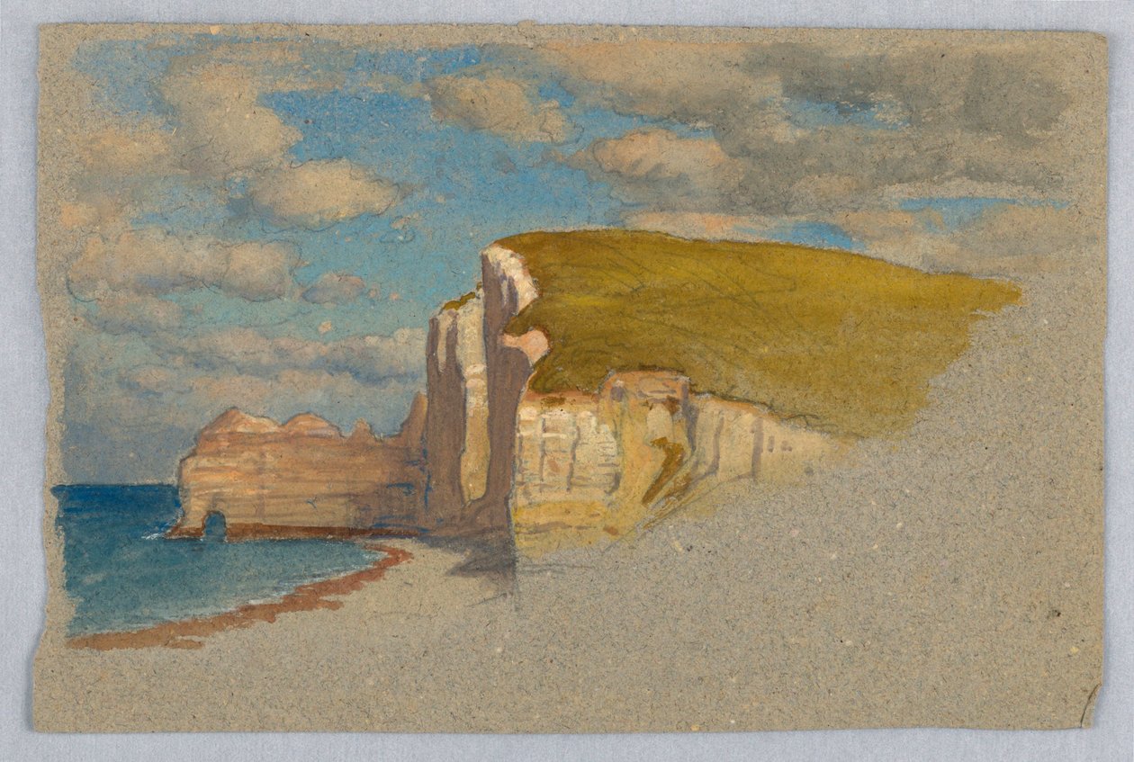 Cliffs at Étretat by Samuel Colman