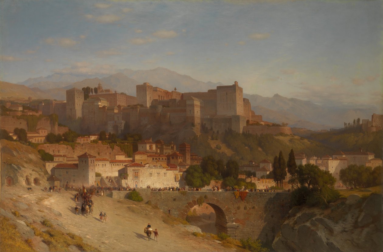 The Hill of the Alhambra, Granada by Samuel Colman