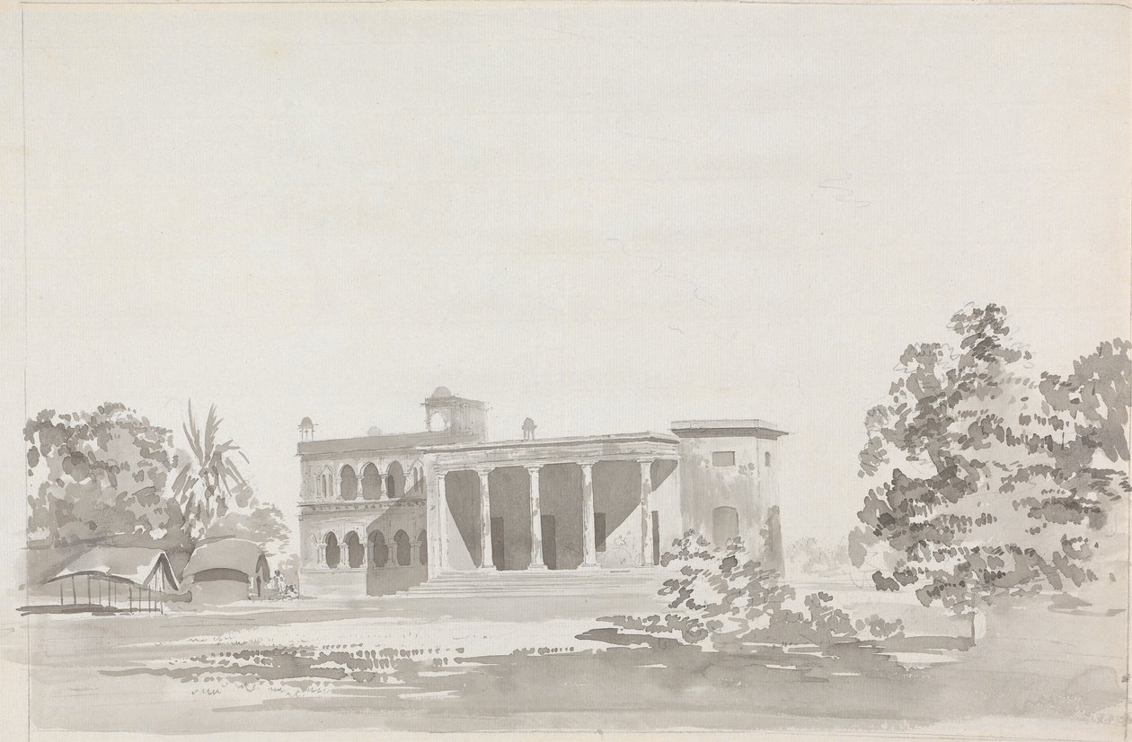 Large Building With a Colonnade by Samuel Davis