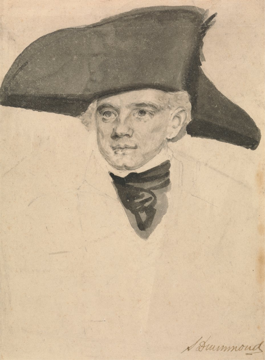 Portrait Study of a Naval Officer by Samuel Drummond