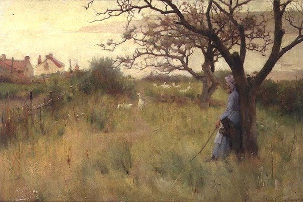 The Goose Girl by Samuel Henry William Llewelyn