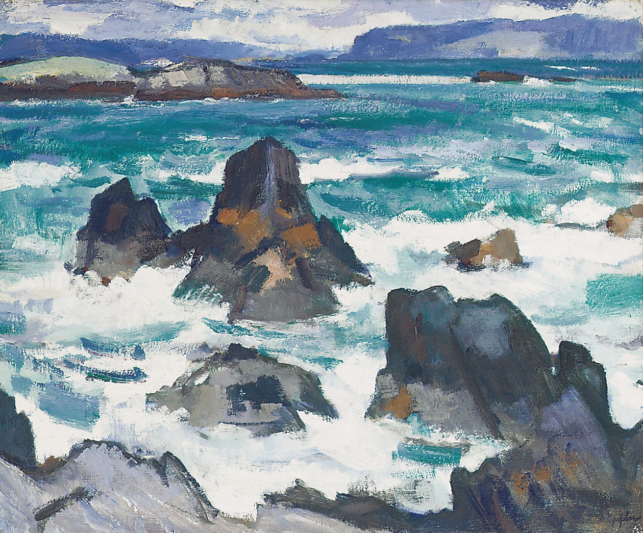 A Rough Day, Iona by Samuel John Peploe