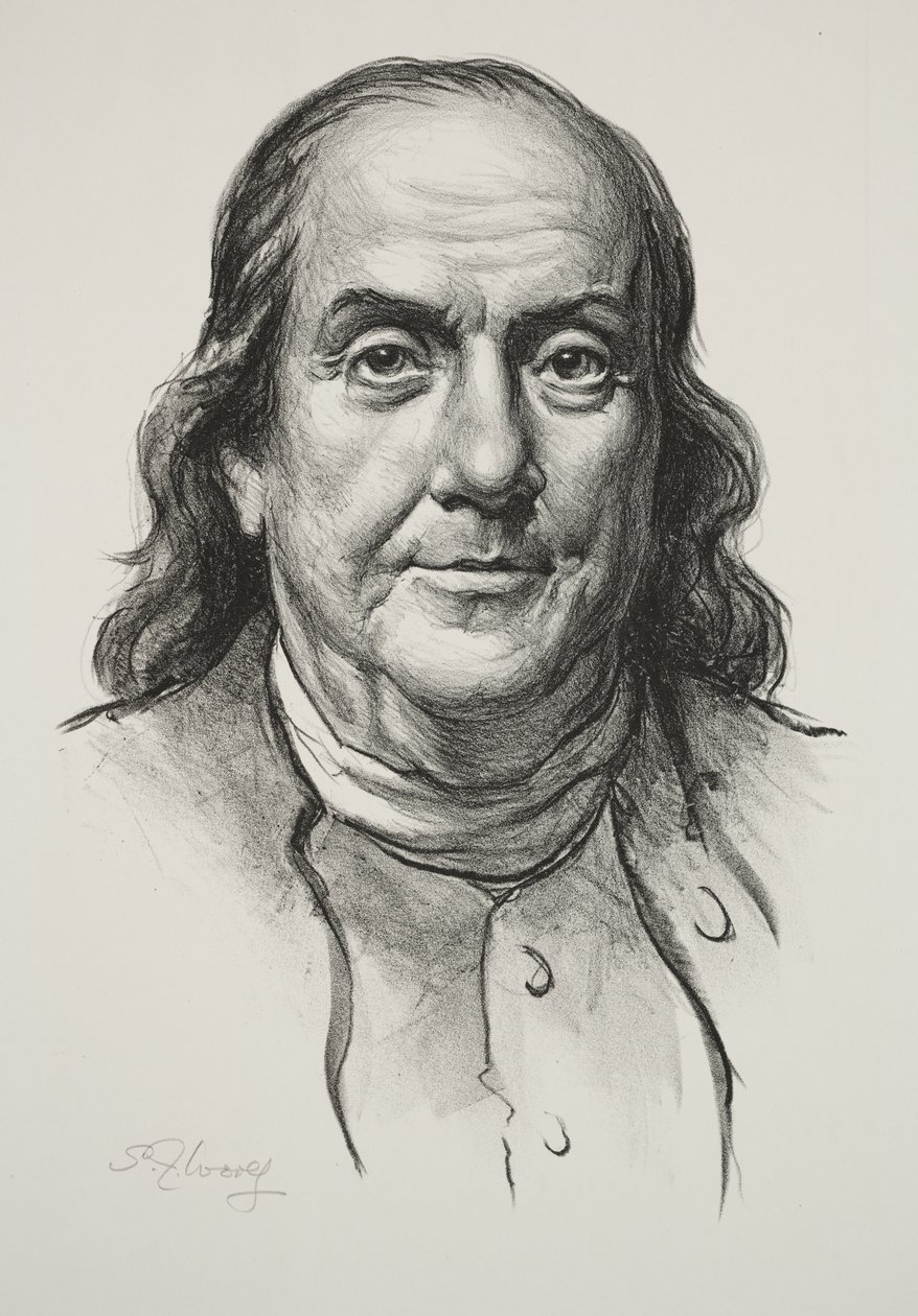 Benjamin Franklin by Samuel Johnson Woolf