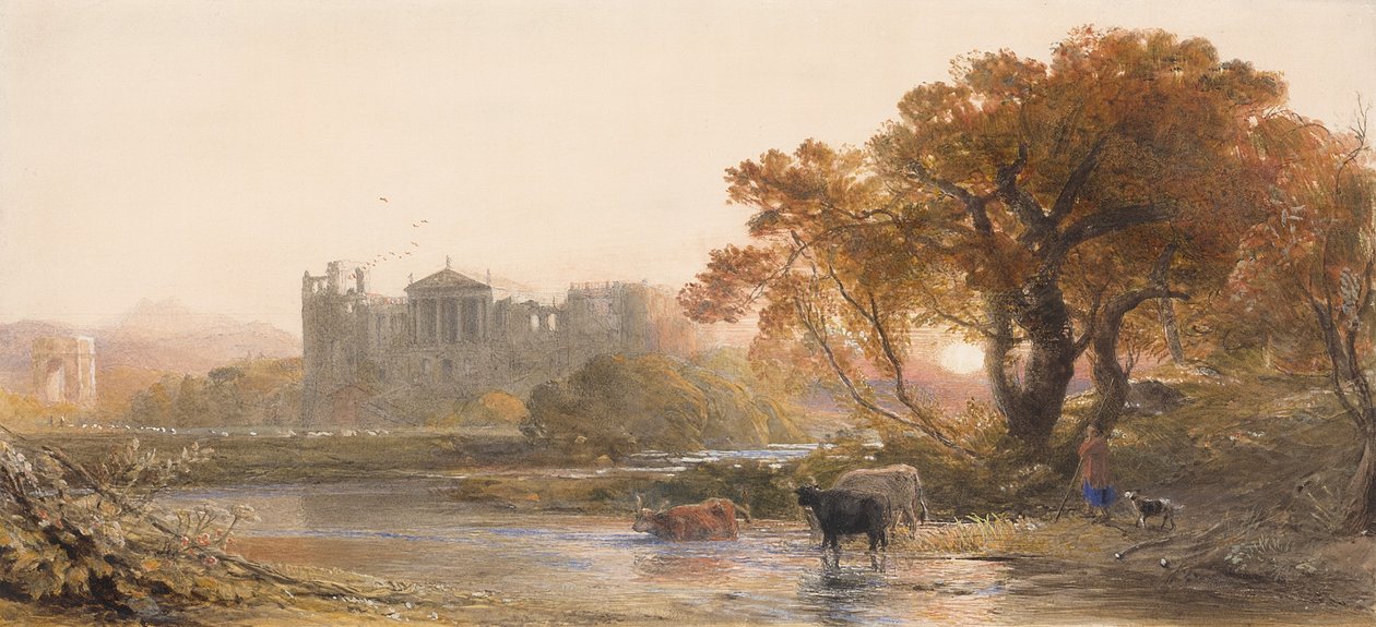 Evening in Italy, the Deserted Villa by Samuel Palmer