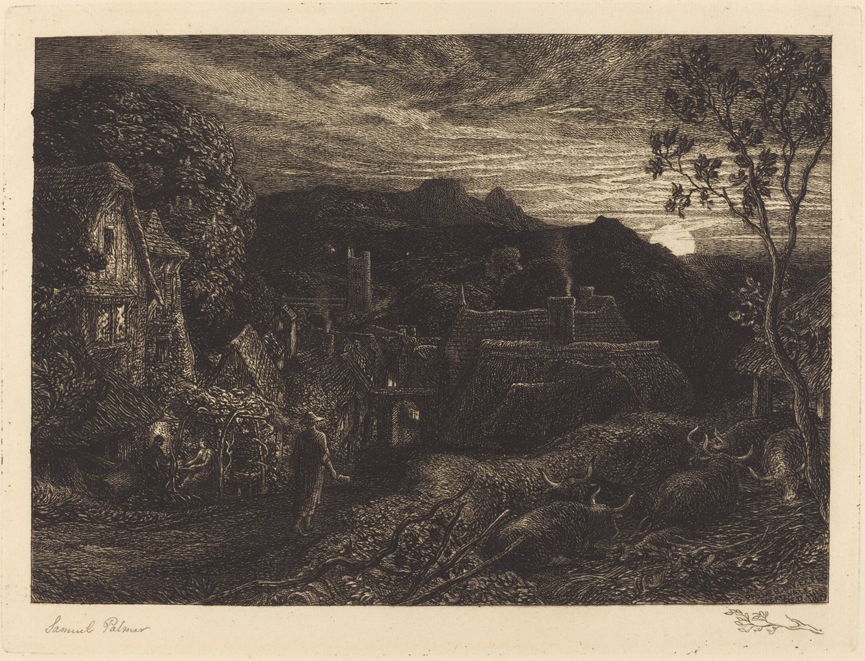 The Bellman by Samuel Palmer